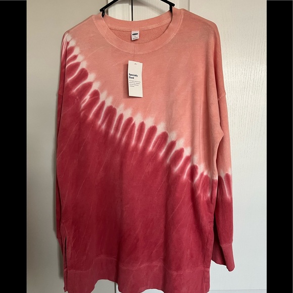 NWT Old Navy Long-Sleeve Garment-Dyed French-Terry Tunic Sweatshirt - Picture 3 of 7